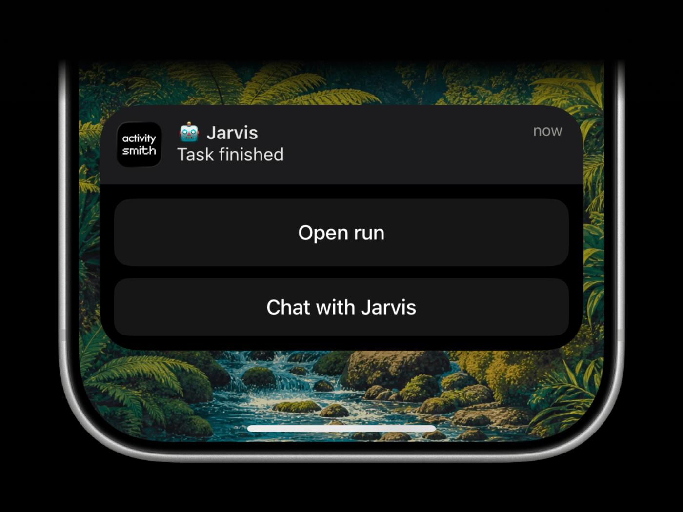 ActivitySmith Push Notification Actions with an Apple Shortcut action