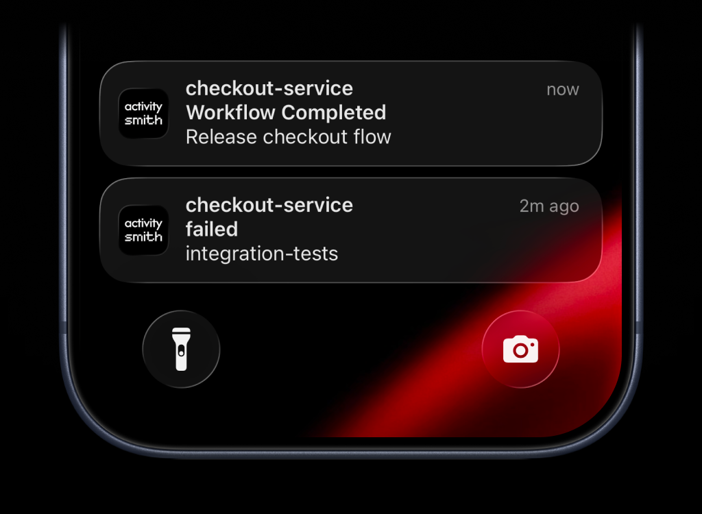 CircleCI workflow result push notification on iPhone