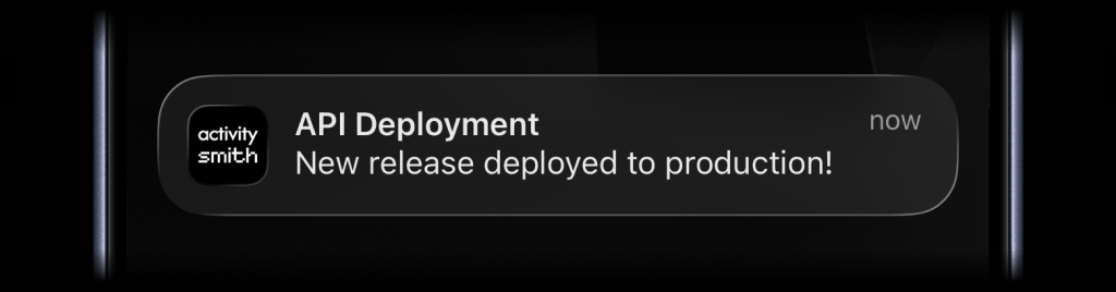 Deployment push notification
