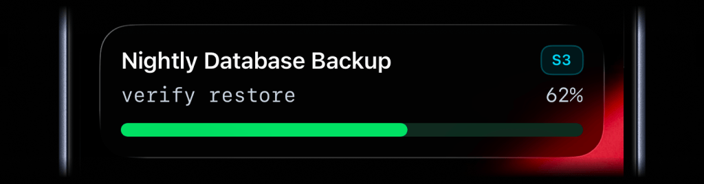Progress Live Activity with a badge on the iPhone Lock Screen